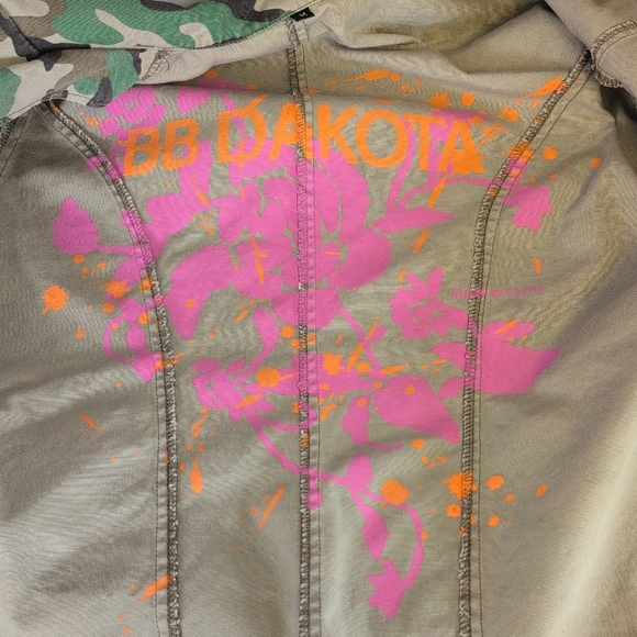 Camouflage BB Dakota Denim Style Short Sleeve Jean Jacket M            F157 - Picture 6 of 8